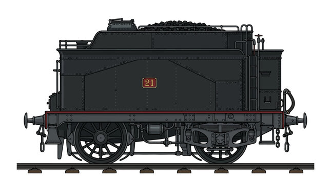steam locomotive wheels  Steam_locomotive_water_tender_il