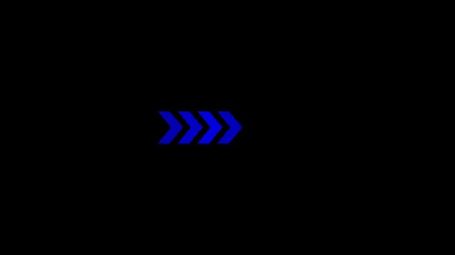 Animated arrows for the overlay video layer. arrow icon concept animation.