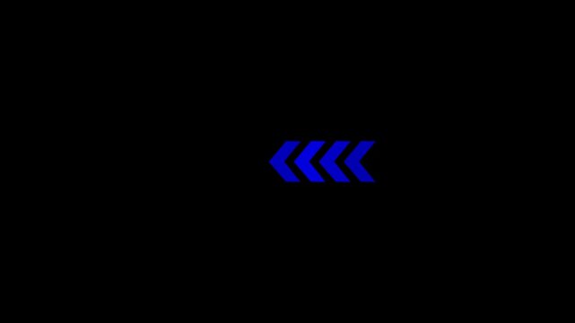 Animated arrows for the overlay video layer. arrow icon concept animation.