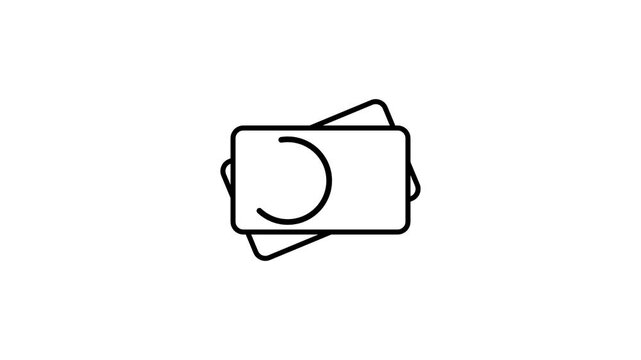 People, person, human, user and profile ID card animated icon for ​employee identity, identification, identifier, account verify, validation, information, access and other.4K video animation