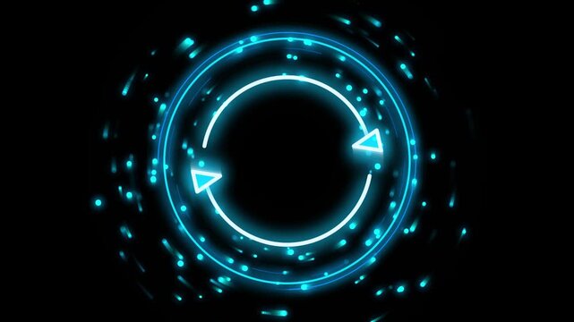 abstract blue background with circles