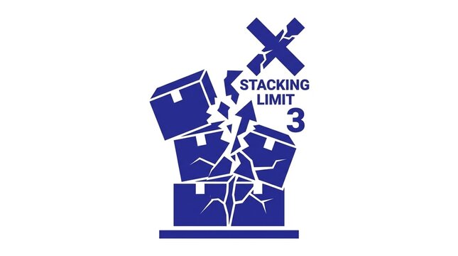 Damaged Stacking Limit Warehouse Icon