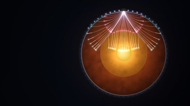 Earthquake Seismic Waves Through Earth Interior Shadow Zone Animation