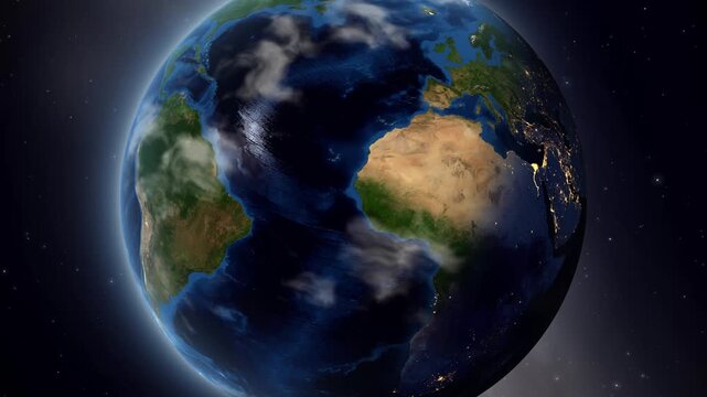 Earth Zoom In to Douala Cameroon From Outer Space