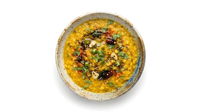 A bowl of delicious yellow dal tadka