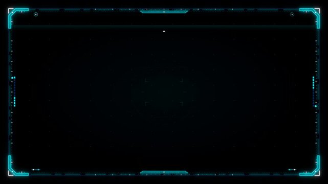 High Tech Futuristic User Interface Frame Animation.