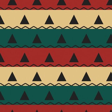 Looping turquoise aztec pattern background with horizontal motion