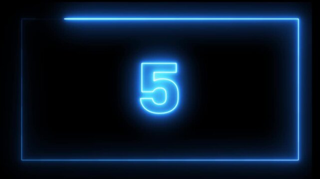 10 to 0, Ten to zero countdown pink and blue glow neon animation running animated numbers 10-0, 10 to 0 second modern digital countdown 4K timer neon light style on a black background.