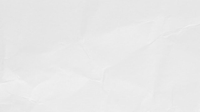 Subtle crumpled white paper stop motion background texture. Animated HD crinkled Paper Texture background. White crumpled paper texture stop motion background creasing 