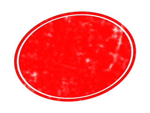 A vibrant red oval shape with a thin black outline isolated on a solid black background, simple geometric for web usage isolated on a transparent background