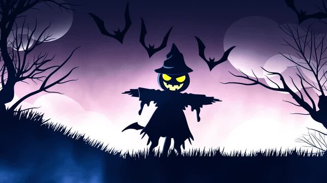 halloween night background animation video m m