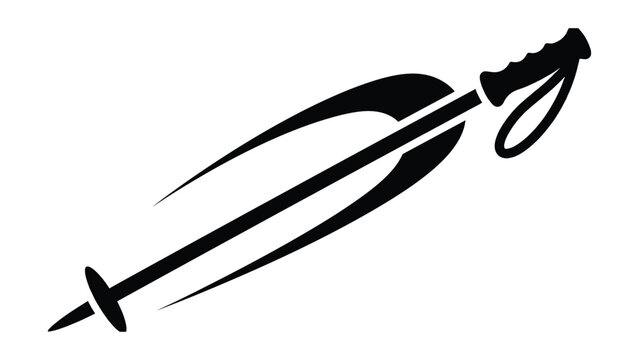 Black and White Illustration of Two Crossed Swords with Scabbards