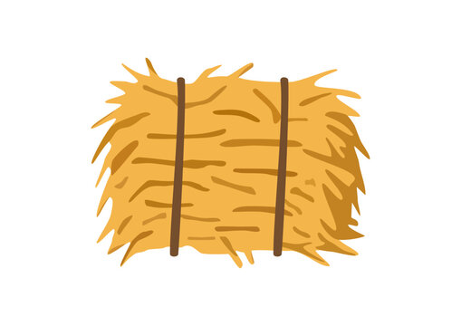 hay bay minimalistic flat vector illustration.