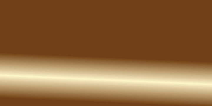 Luxurious Brown and Golden Horizontal Gradient Background Featuring a Soft Metallic Light Beam Effect for Professional Design Presentations