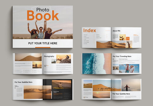 Photo Book Design Layout Landscape