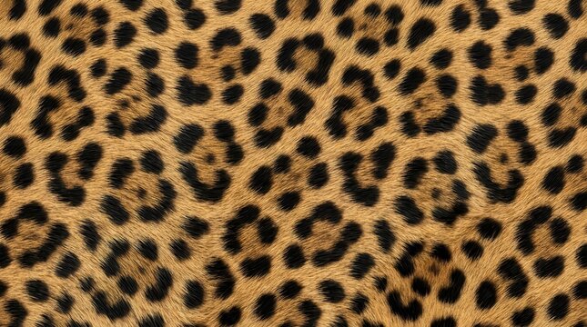 Seamless leopard print pattern for textile applications and fabric design.