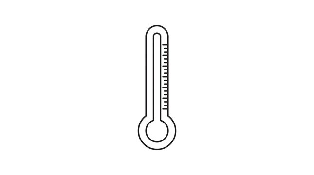 Temperature Thermometer Measurement Outline Icon