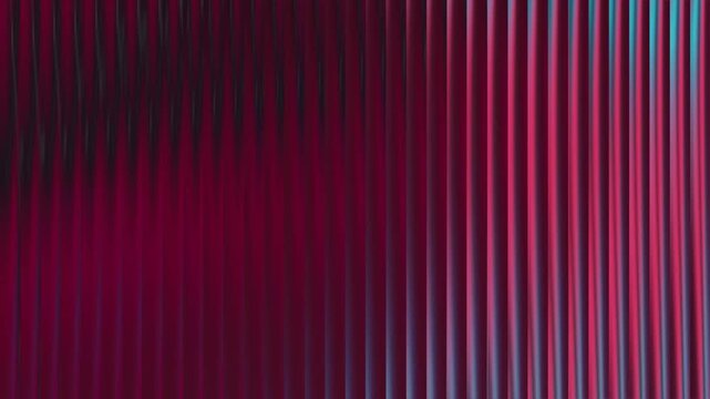Vertical stripes with gradient transition from deep purple to cyan blue