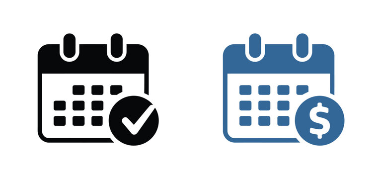 Subscription Billing Icon for Automatic Payments, Monthly Billing, Invoices, Recurring Charges, Finance, and SaaS Platforms