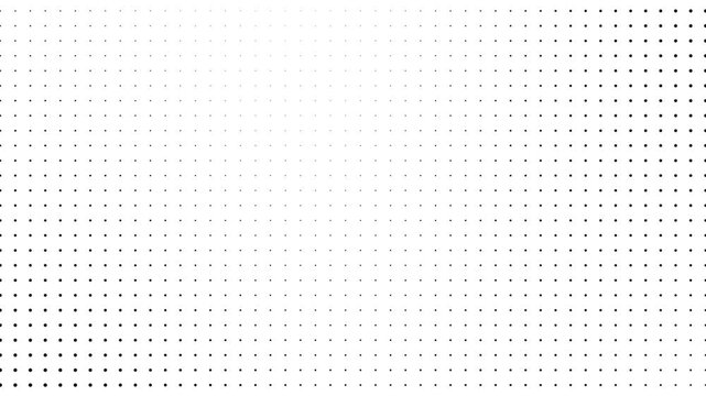 Halftone Dot Texture with White Gradient and Minimal Monochrome Pattern Animation