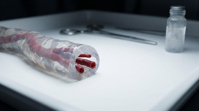 Engineered hydrogel artificial blood vessel model