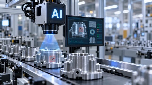 AI machine vision inspection system for industrial manufacturing