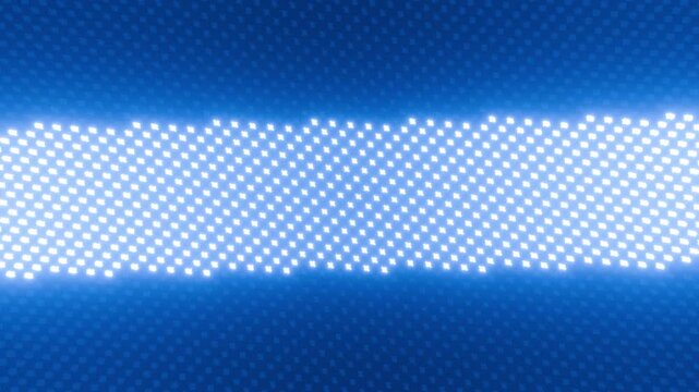 Digital glitch line with static noise and glow effect on black background. Abstract digital featuring horizontal glitch line block glow.