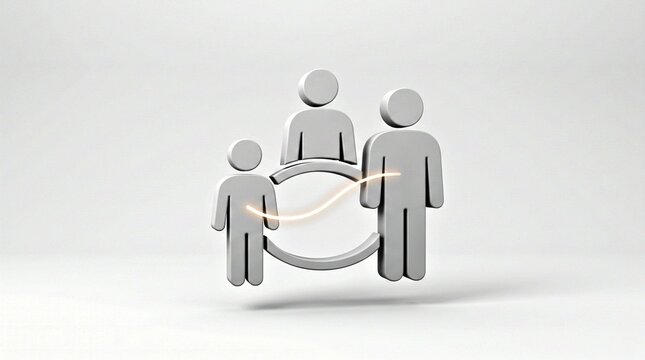 Multigenerational Workplace Team Icon Animation