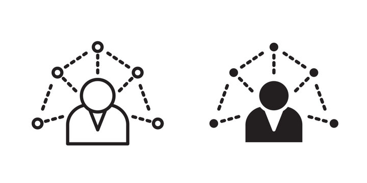 Skills icon flat outline in blackaging design Vector illustrationsn icon flat outline in black