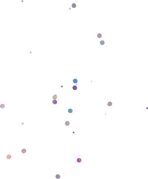 Purple Iridescent Scattered Confetti Decoration