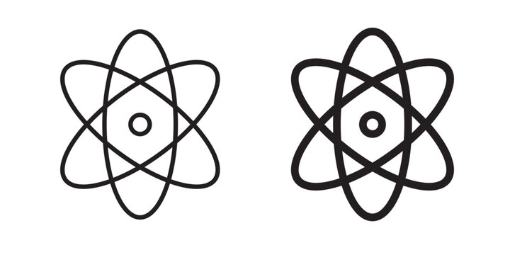 Photon icon flat outline in black