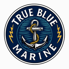 true blue marine anchors sailors navy ocean aquad © gieesuck