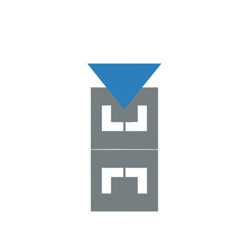 Geometric shapes abstract logo