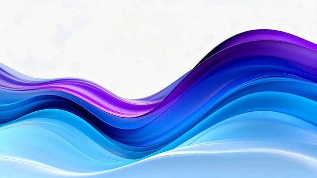 Abstract flowing wave design