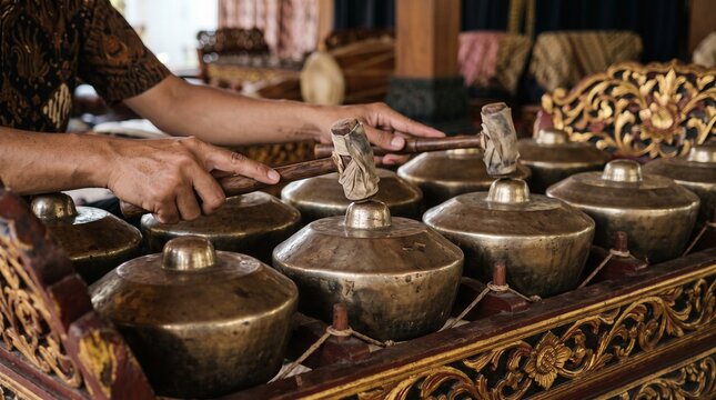 Javanese gamelan bonang