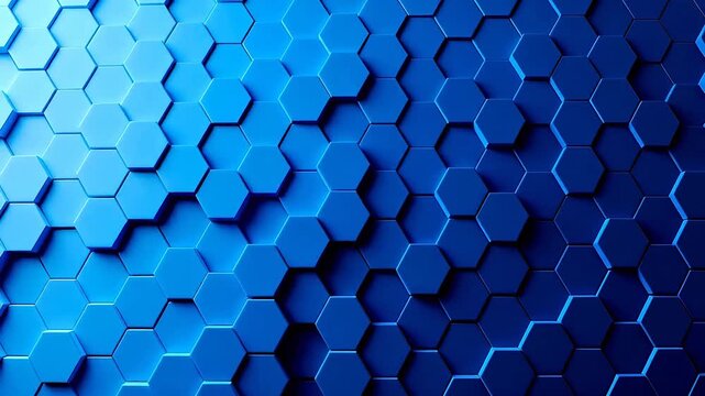 Blue hexagonal pattern gradient