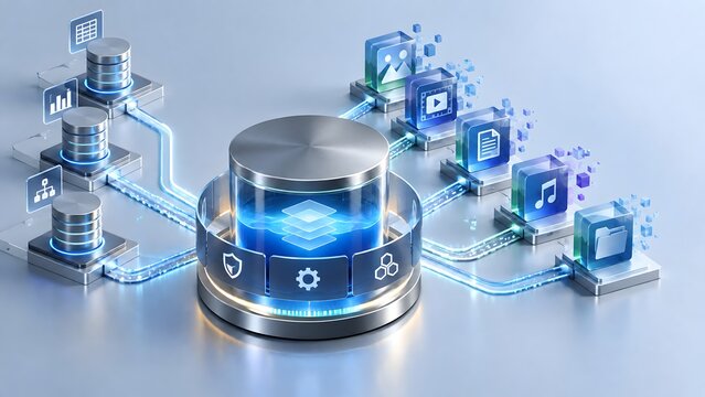 Data Lakehouse Platform Unifying Structured Data and Digital Content