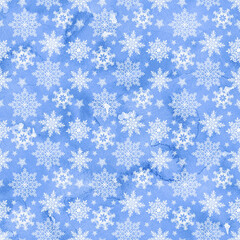 Christmas background of many layers of snowflakes of different shapes, snowflakes background for Greetings Card © Farhan Ahmed