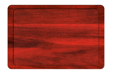 Blank red wooden board for Christmas greetings and designs. © vovan
