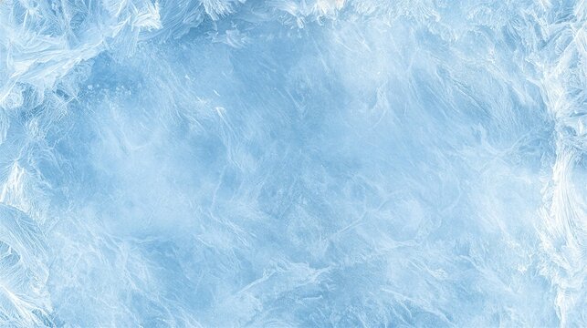 Abstract winter background inspired by frost crystals on glass