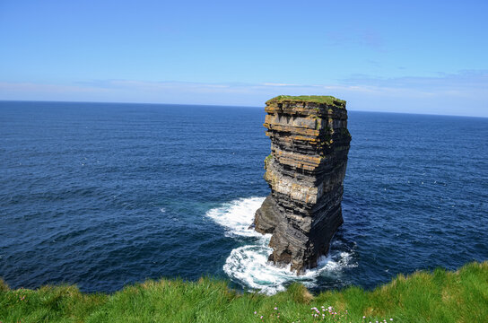 Dun Briste sea stack at Downpatrick Head, County Mayo, Ireland