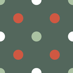Christmas Holiday Polka Dot Seamless Pattern © sashisme