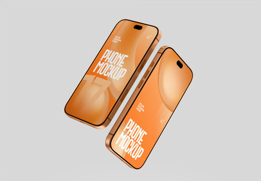 Smartphone Screen Mockup Set