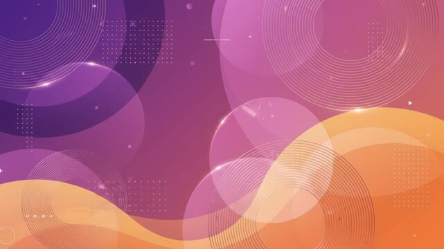 Abstract gradient background with overlapping circles and geometric