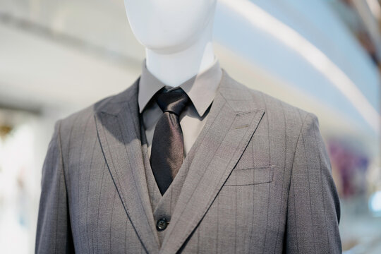 luxury suit in store	
