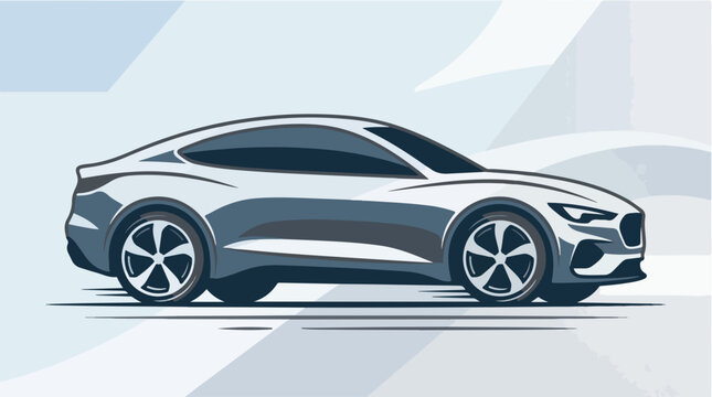 Modern Luxury Coupe Speeding
