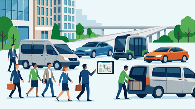 People Using Ride Sharing Services