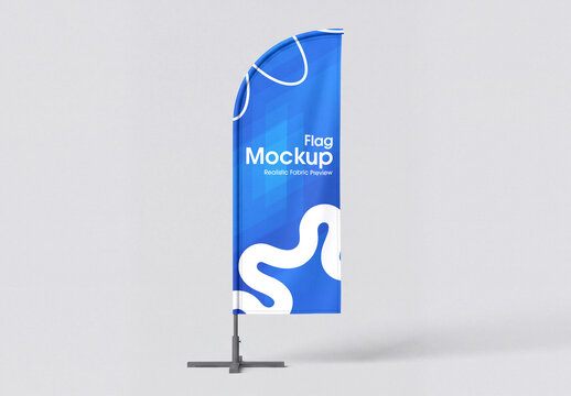 Feather Flag Banner Mockup