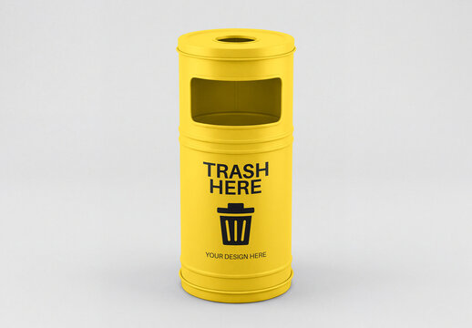 Trash Can Mockup