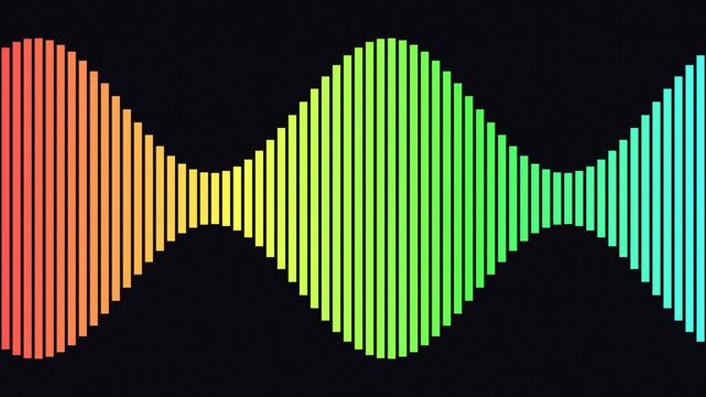 Crimson Equalizer Bars Animation - Smooth Floating Loop for Backdrop